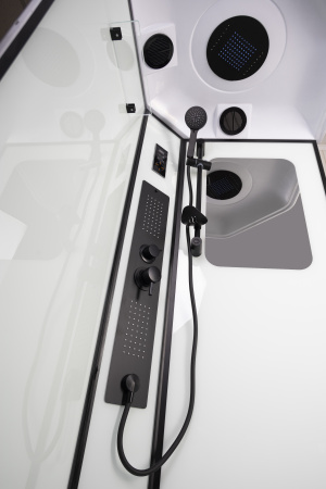 Душевая кабина Niagara Premium 69010134GDBLACK 90х90 трапеция с крышей ориентация универсальная